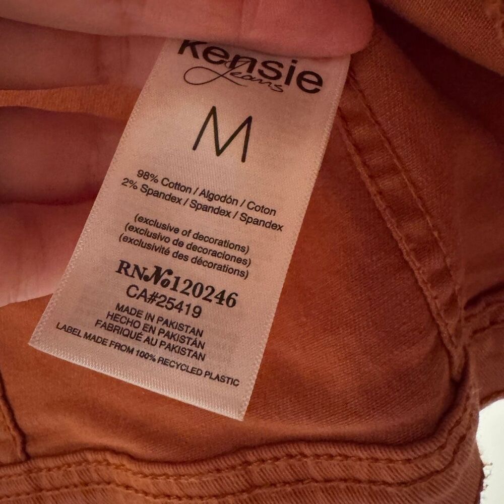 Kensie Women's Orange Jean Jacket Size Medium - Picture 5 of 6